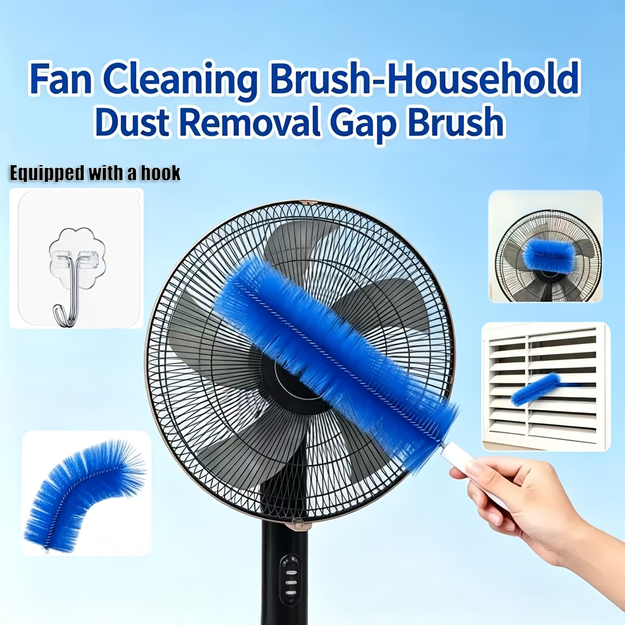 Washing Squeegee and Dusting Brush for Home Cleaning