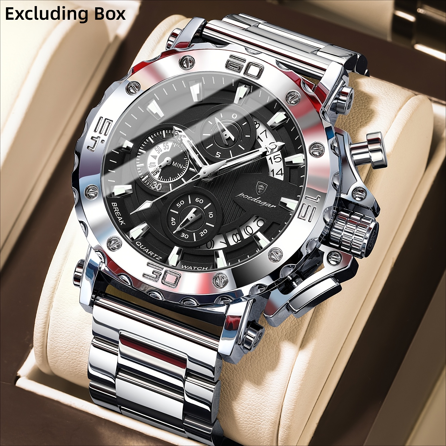 POEDAGAR Premium Business Style Men's Quartz Watch