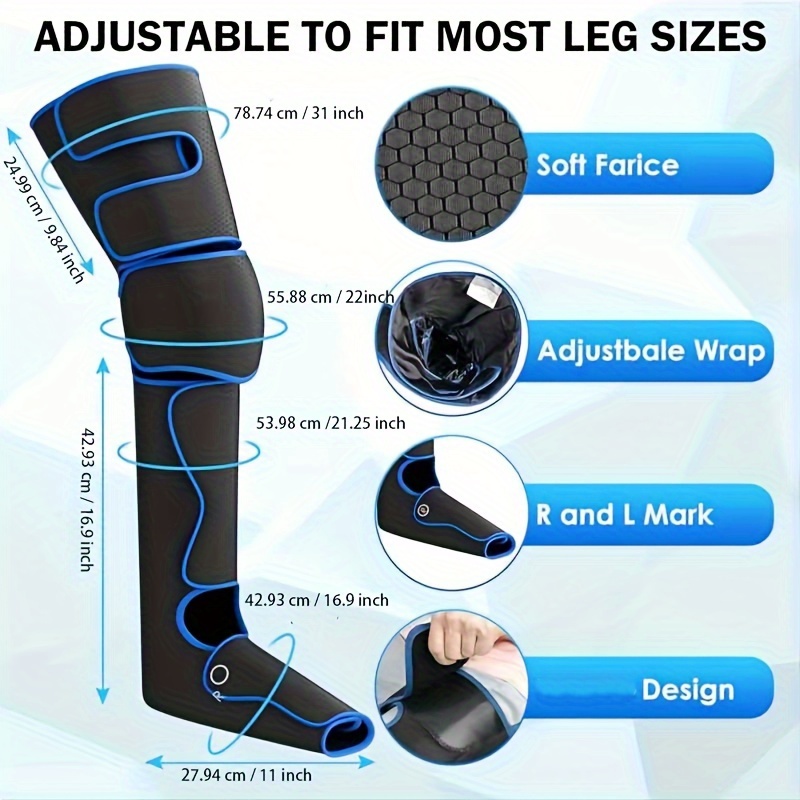 

Leg Massager, Air Cycle, 6 3 Vibration, Male And Female Birthday Christmas Gift.