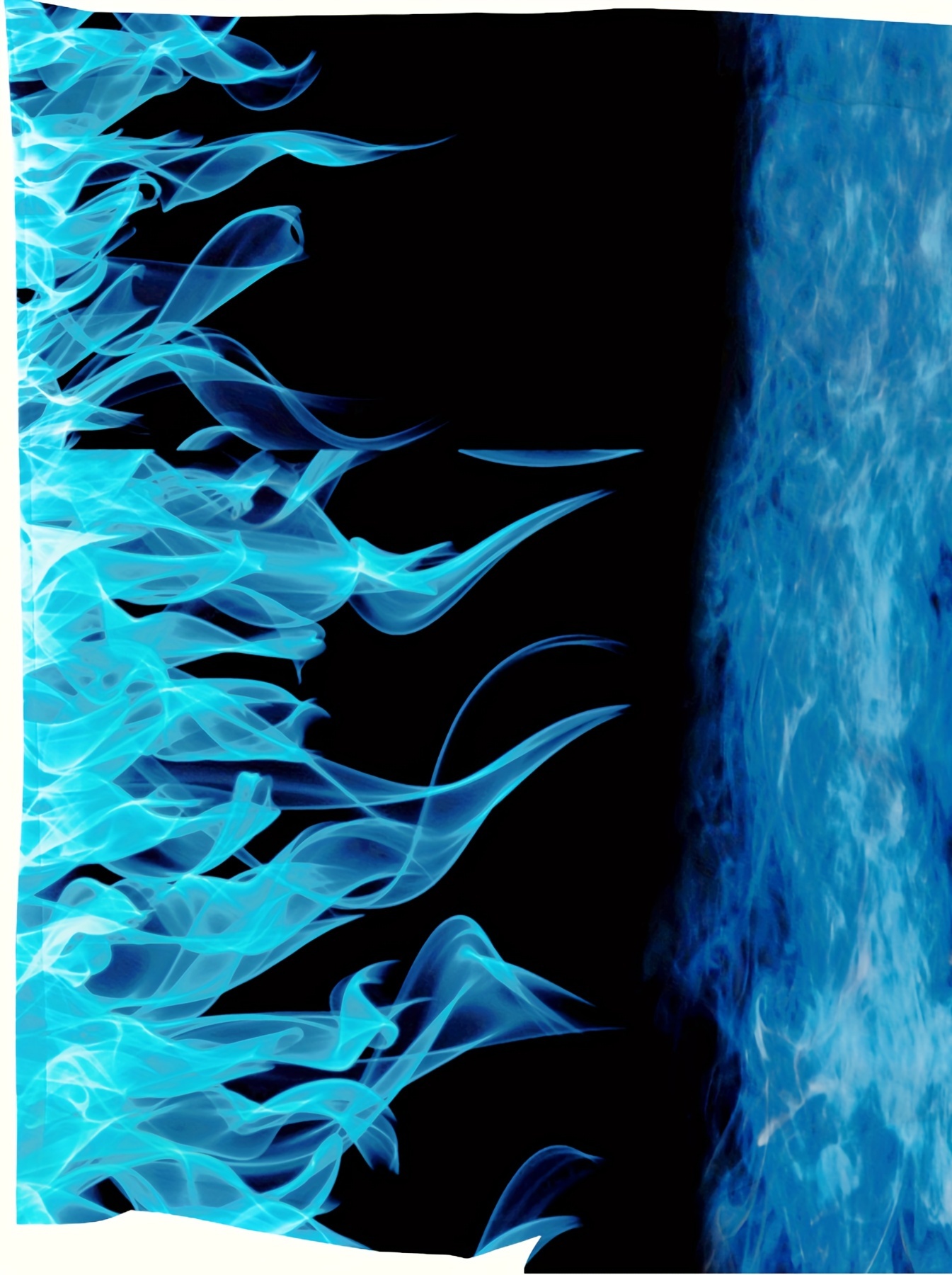 Plus Size Men's Flames Graphic Print Board Shorts For Summer