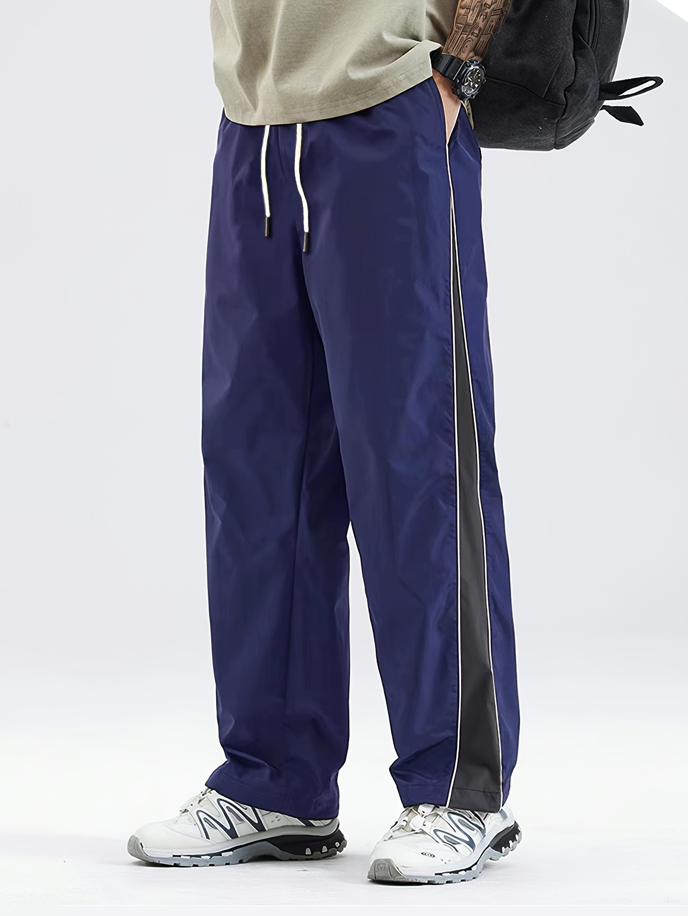 Pantalon De Sport Jogger Homme - Long, Skinny, Noir, Cordon, Décontracté - Neuf étiqueté