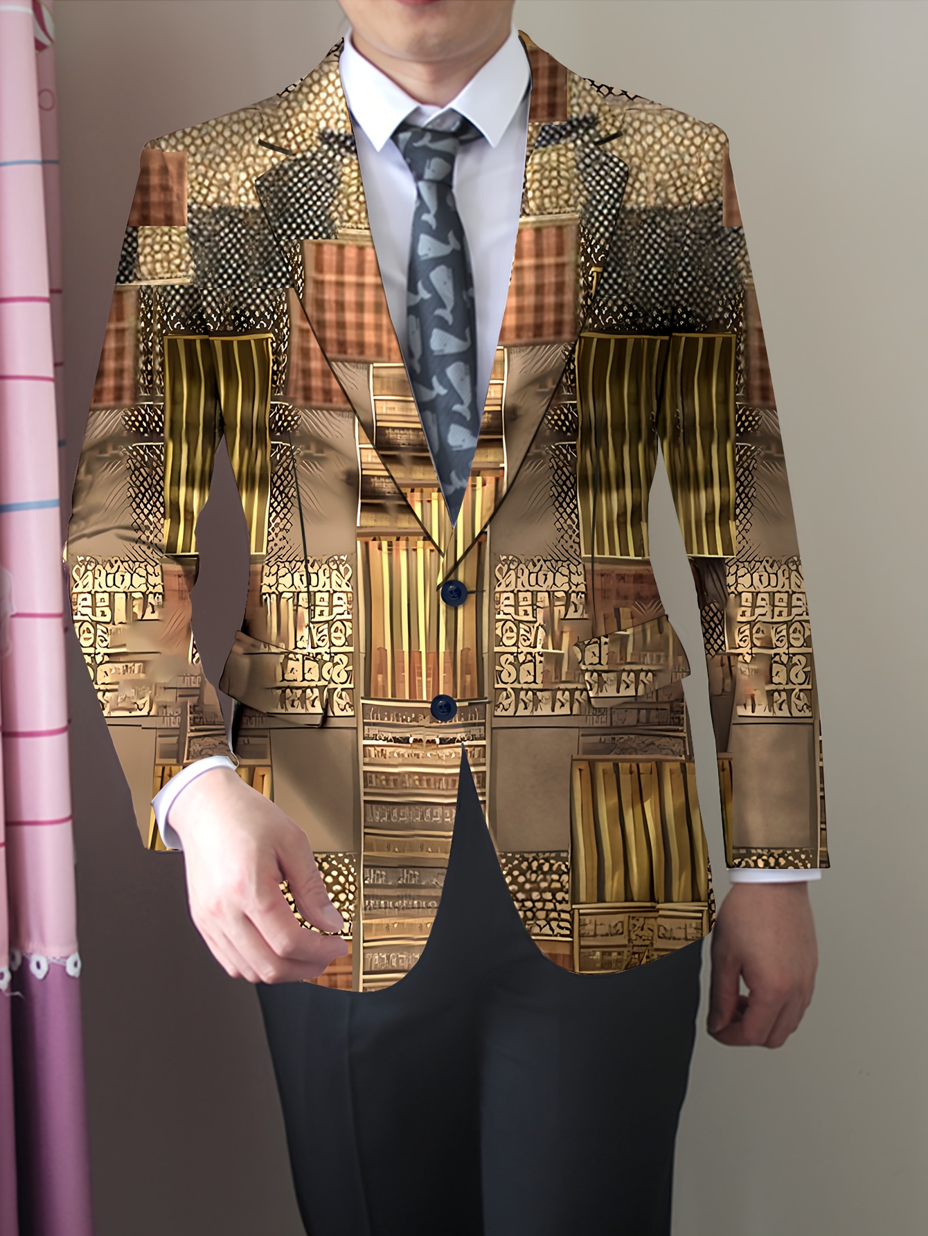 カジュアルスリムフィット 折畳ん ビジネスブレイザーズジャケット+