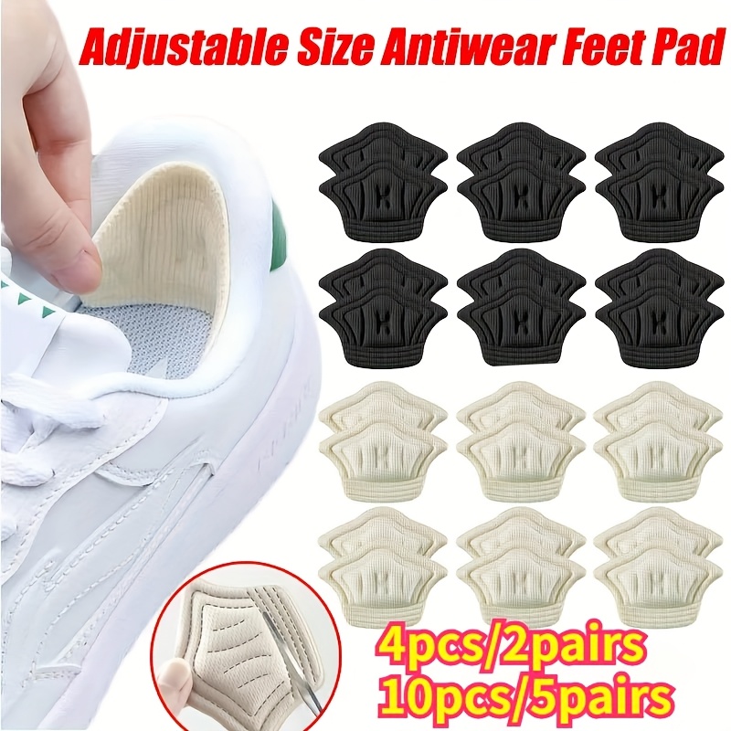 

4pcs/2pairs, 10pcs/5pairs Sports Shoe Insole Pads Anti-wear Foot Protector Pads, Back Sticker