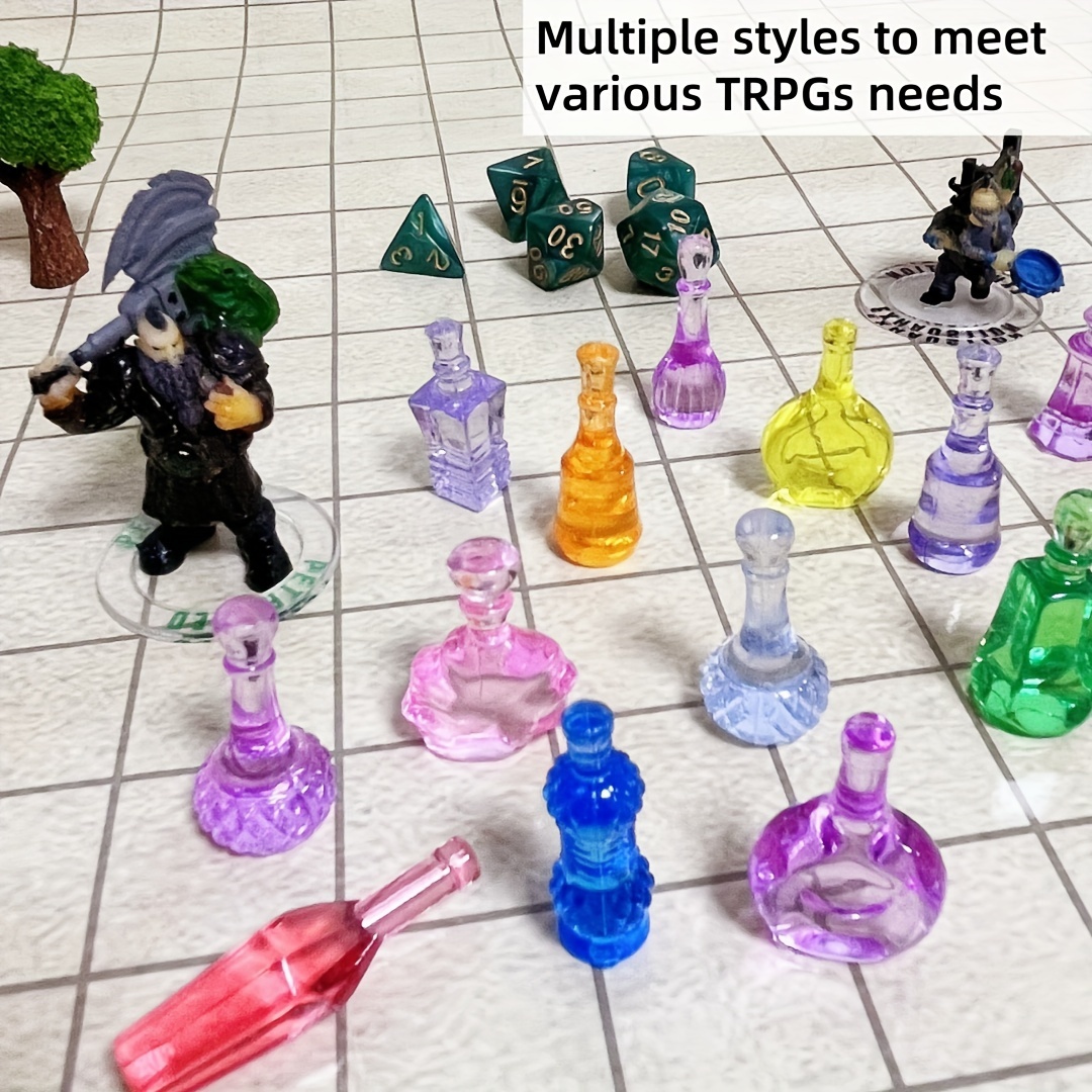 

[ ] 50pcs Potion Tokens Set - , For D&d, & Rpgs - For