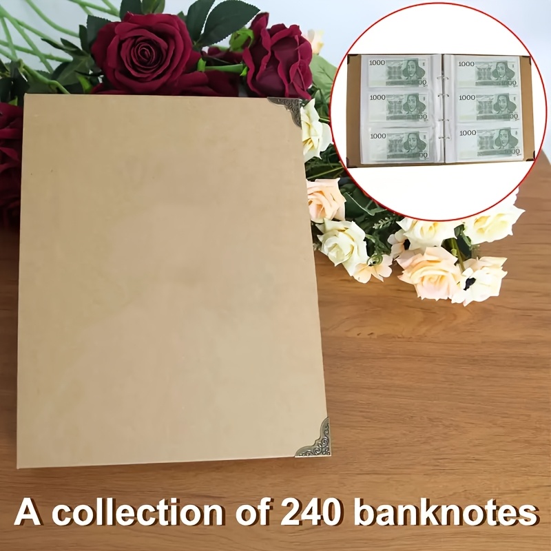 Album Billets Collection Album Pour Collection De Billets MUROAD - 20 Feuilles Transparentes, 60