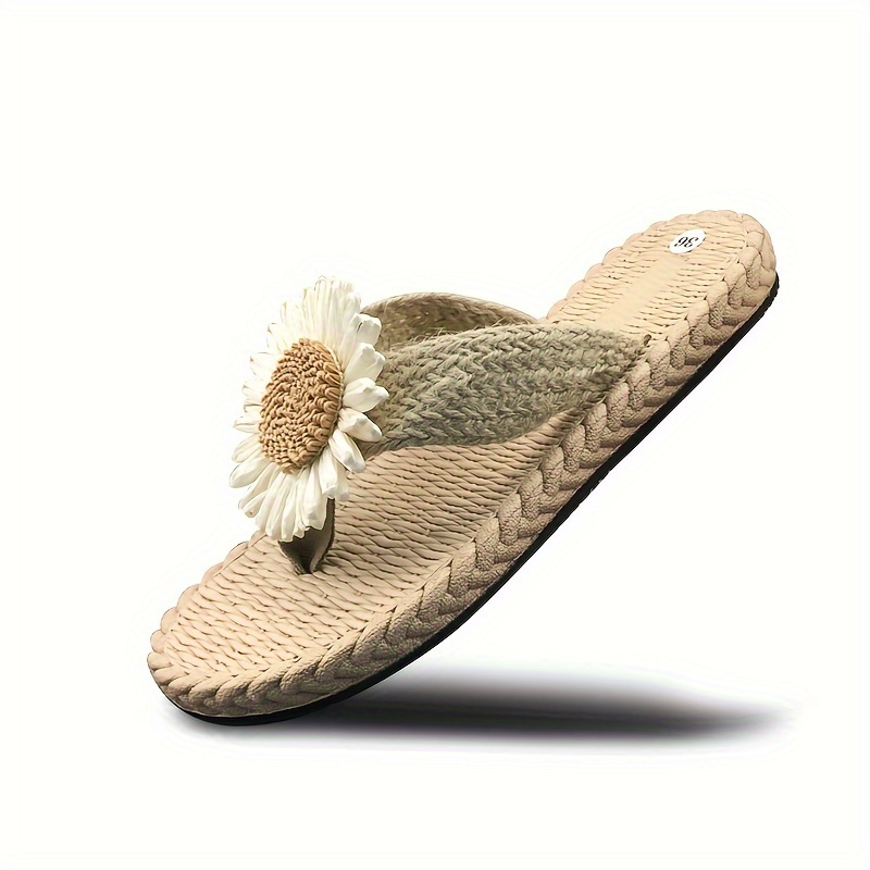 

Ladies Slipper With Flat Bottom, Outdoor Beach Slippers, Lightweight And Quick Drying Eva Anti-slip