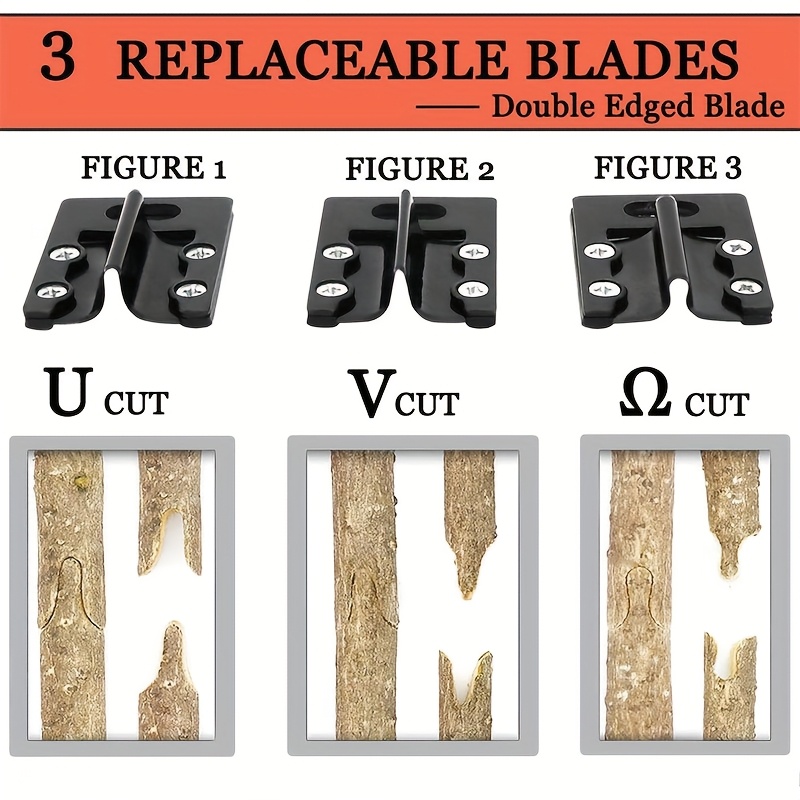 1 set ergonomic 2 in 1 garden grafting and pruning tool kit   pruning shears cutting knife with 3 different stainless steel blades for fruit trees branches and vines garden pruners   durable pruners garden tools 5