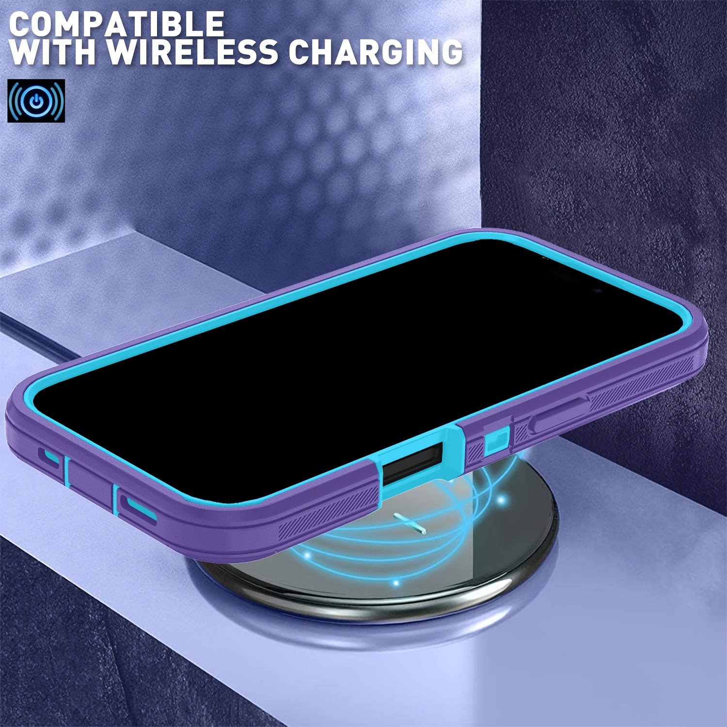 phone case iphone 16 pro max 3in 1 heavy duty rugged - Temu Oman