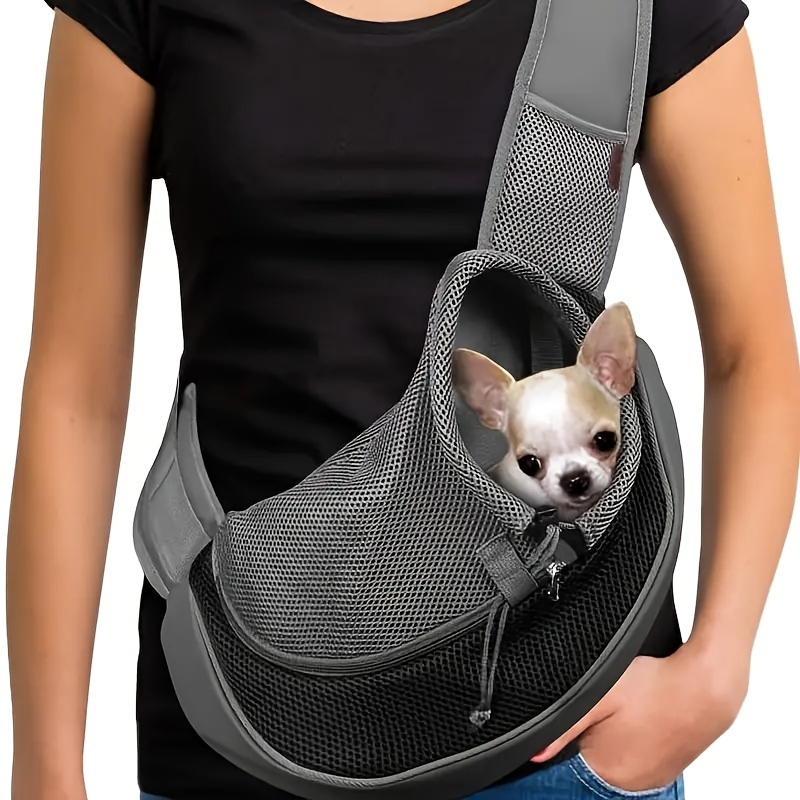 

Pet Dog Strap With Breathable Mesh Strap Bag, Suitable For Cats And Dogs