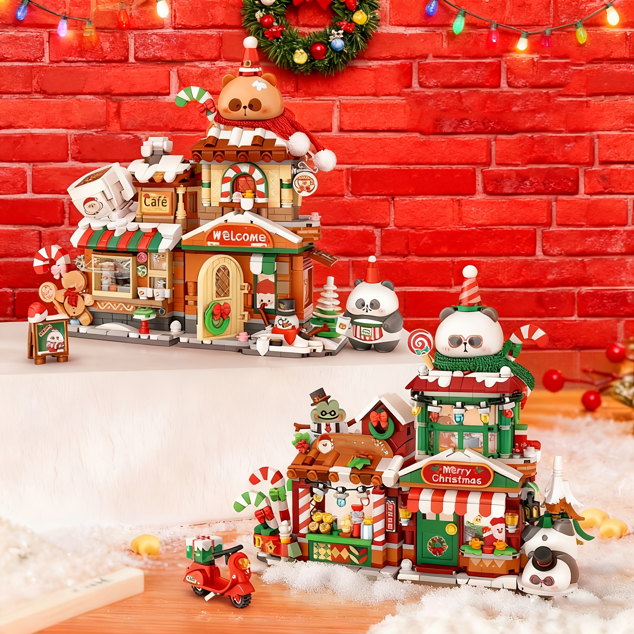 christmas building blocks sold on Temu United States