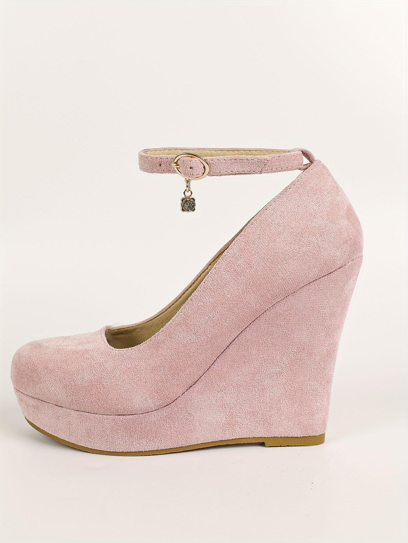 women's pink wedge platform heels – round toe lightweight - Temu Nigeria