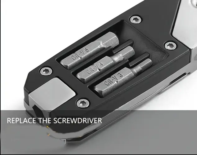 stainless steel adjustable wrench folding allen wrench multi tool with screw bits set durable steel construction versatile adjustable feature no details 1