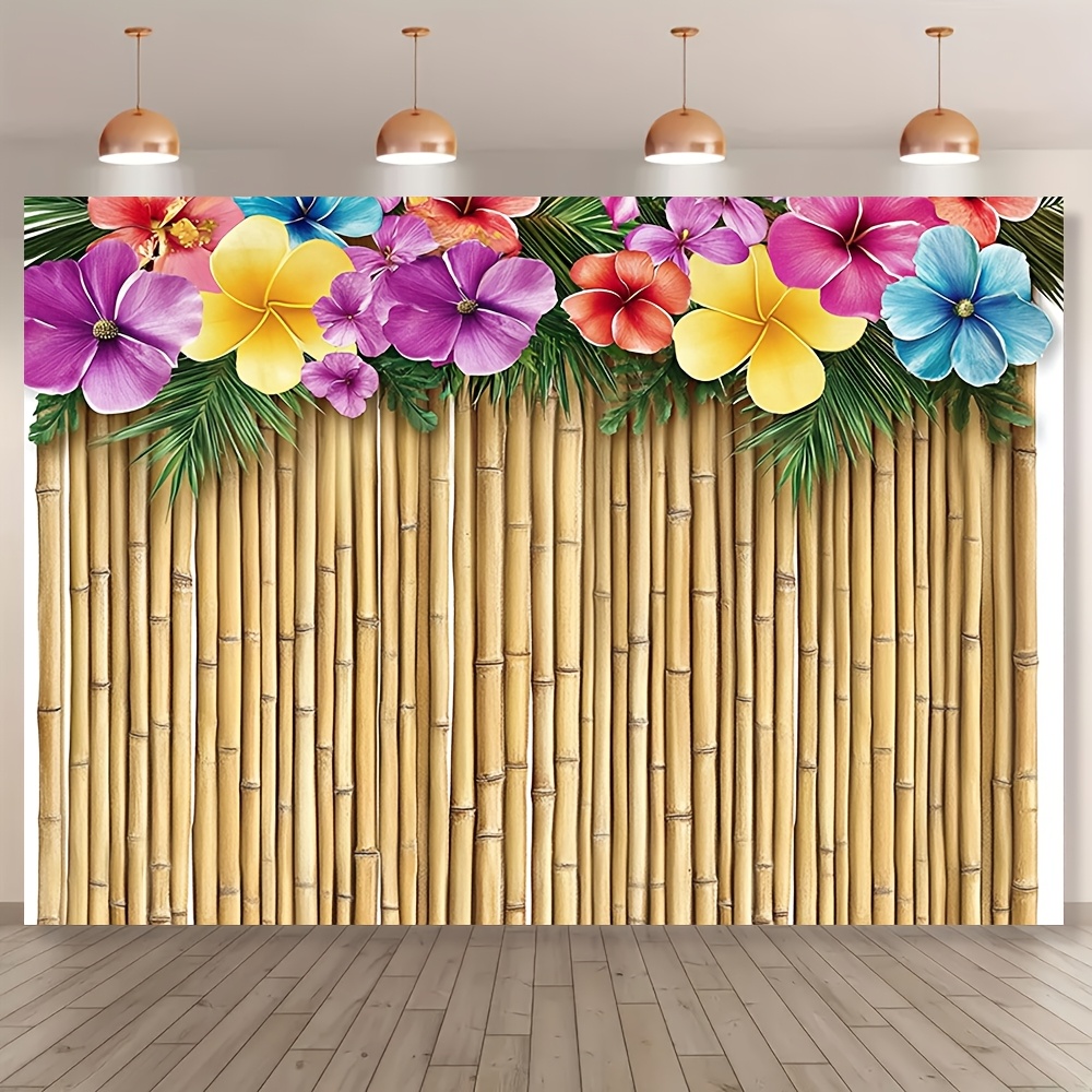 

Party Decoration Set Featuring And Paper Flower Decorations From Hawaii.