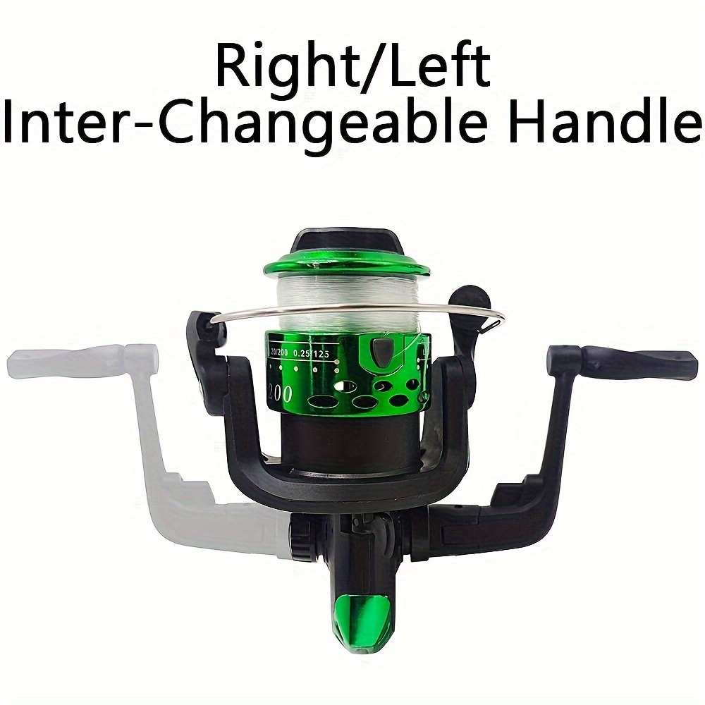 Spinning Reel 200 Series With Line, Mini Fishing Reel