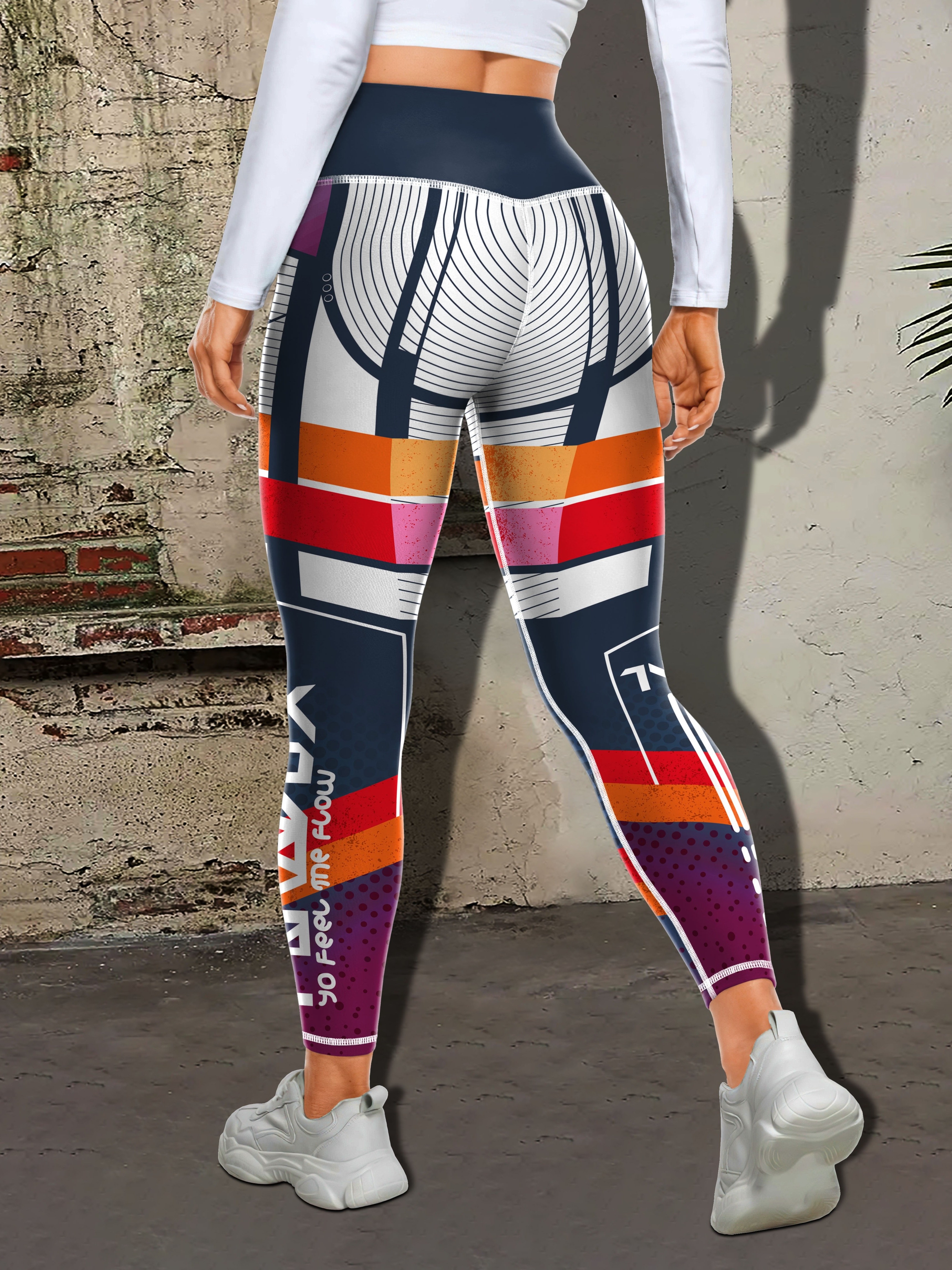 Printed stretch leggings