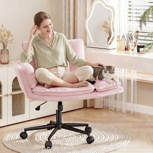 item picture office cross chair with wheels armrests comfy wide vanity chair height adjustable desk chairs for home makeup bedroom stable comfortable