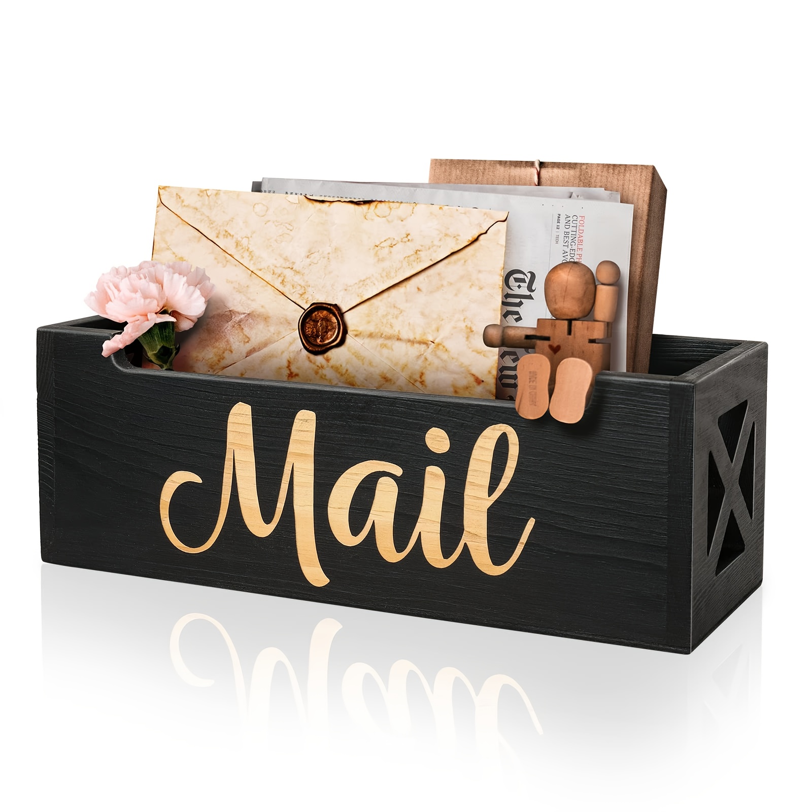 E-shop Neue Desktop Aufbewahrungsbox Organizer Dekorative Briefumschlag Box Wandmontierte Datei Papier Aufbewahrungsschale