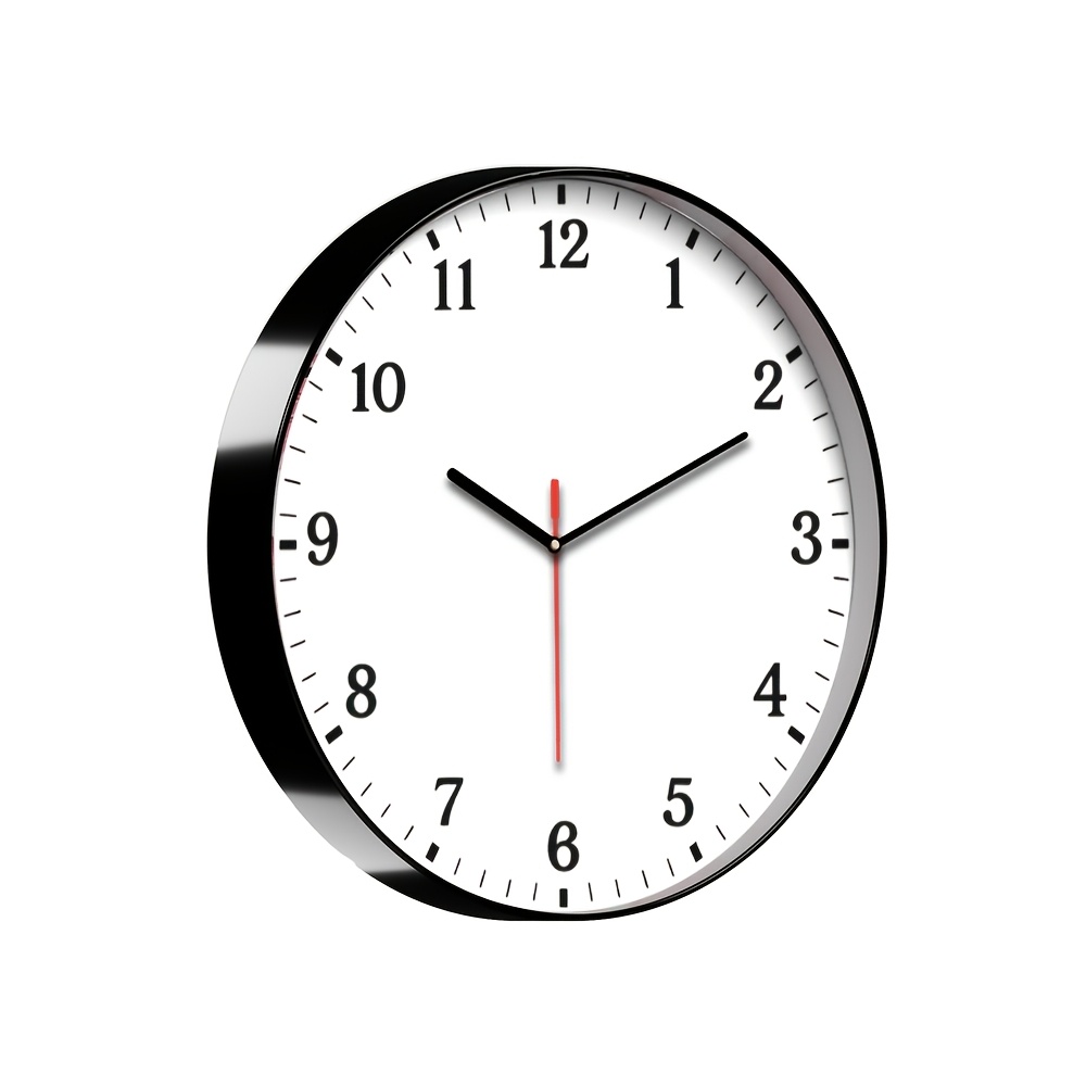 TEMU Personalized Silent Wall Clock - Battery-operated With No Ticking Sound, Custom Photo Display - Perfect Gift For Valentine's Day, Weddings,