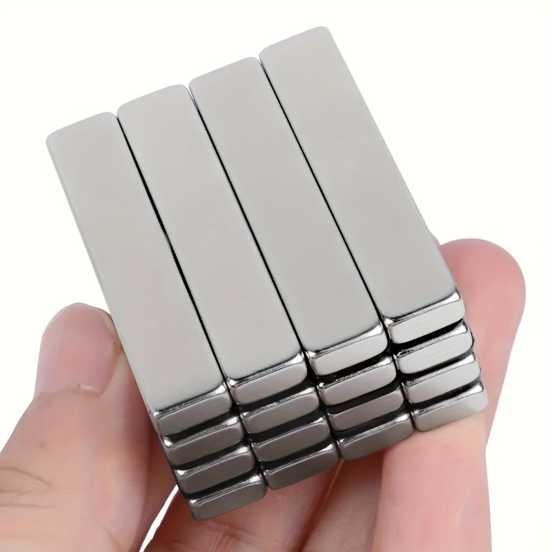 

12pcs Strong Neodymium Bar Magnets, Strong Rare Earth Neodymium Magnets, Perfect For Science, Tool Storage, Garage, Kitchen, Etc 50x10x5mm