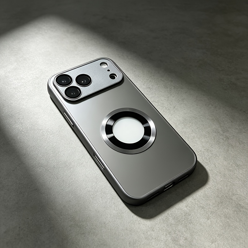 TEMU Phone Case - Applicable To 16promax 17promax 17 Mobile Phone Case New 16pro Skin-feel Frosted Glass Suitable For Iphone15promax With Built-in
