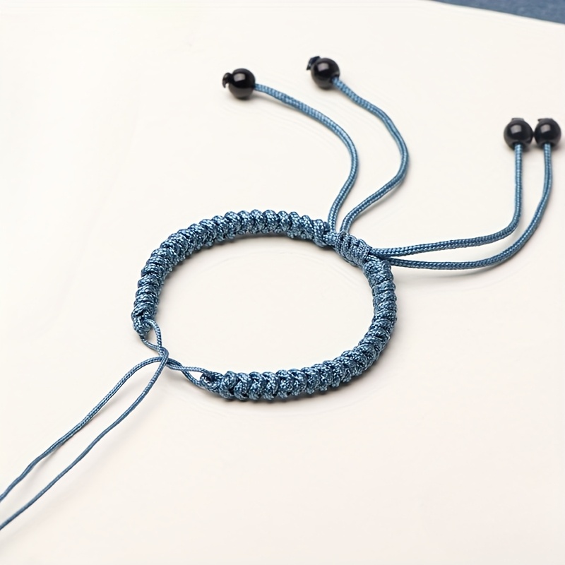 TEMU 1 pieza, Cordón Semi- a para Pulseras con Cuentas Doradas y Plateadas, Kit de Manualidades DIY