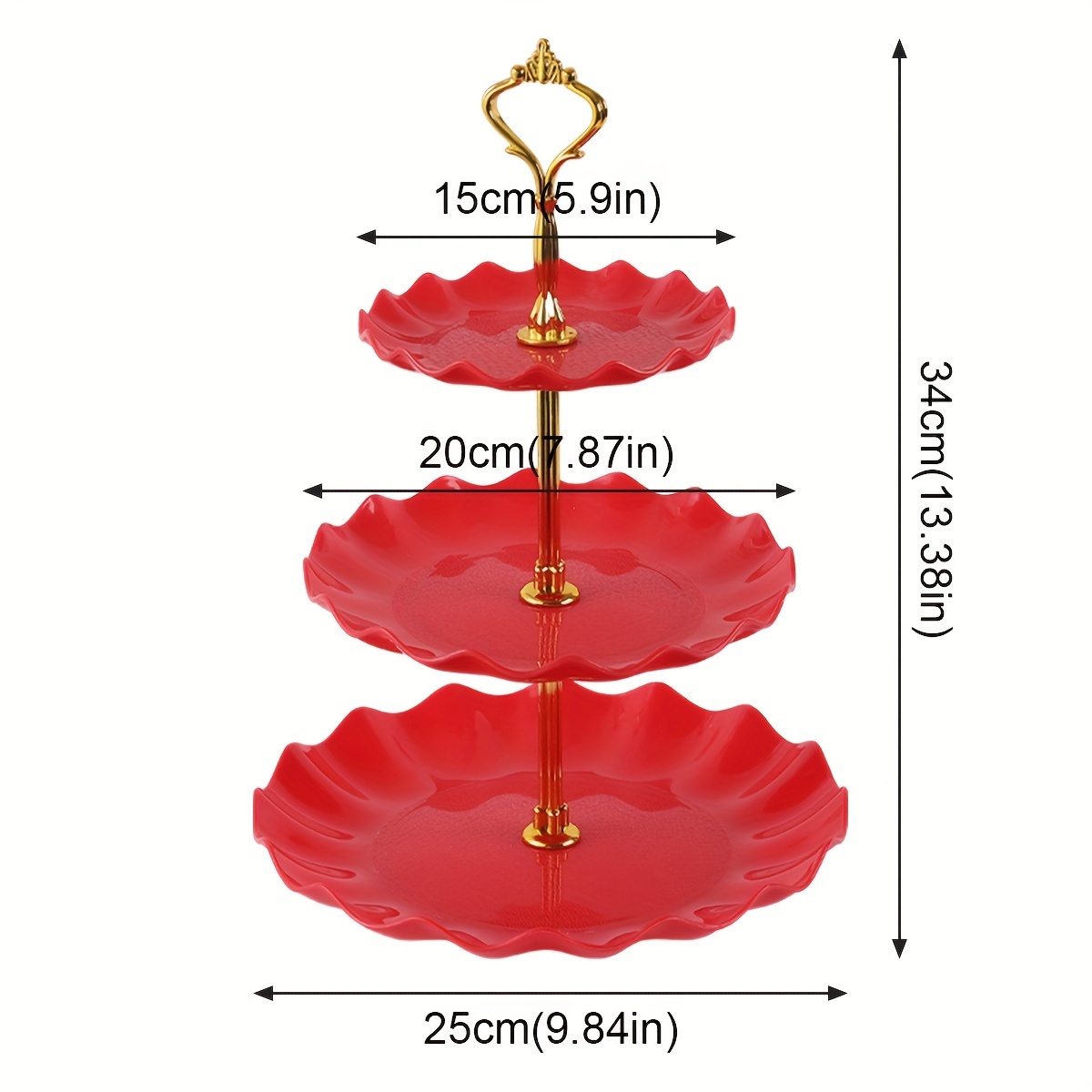 BetterJonny Set 6 Supporti Per Alzata Torte A 3 Livelli – Oro E Argento Per Matrimoni E Feste