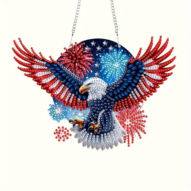 

Eagle Fireworks 5d Diy Diamond Painting Kit - Unique Crystal Mosaic Wall Art For Home, Garden & Door Decor Eagle Diamond Painting Kits Eagle Diamond Art