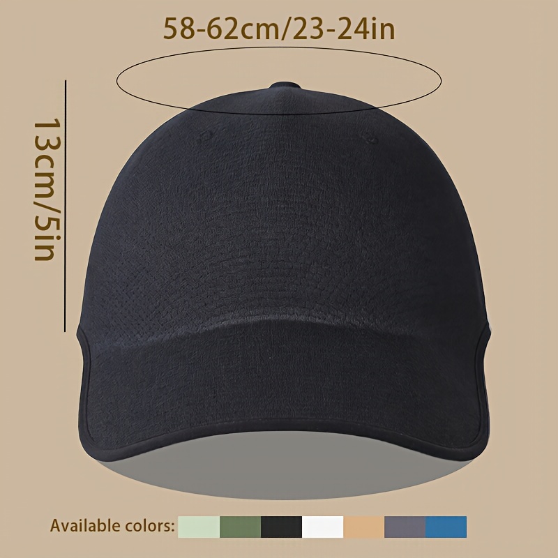 1pc Seamless Baseball Cap, Breathable Snapback, Quick-dry Cap, Plain Cap