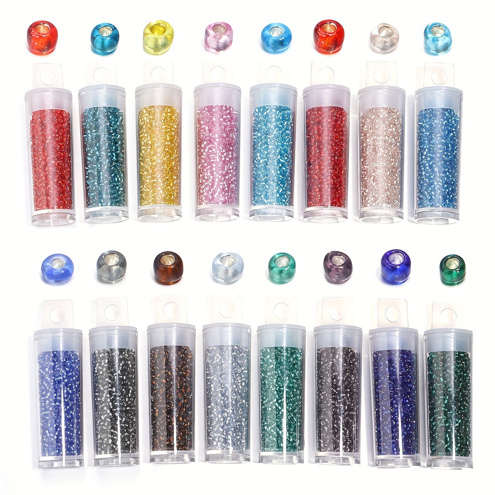 

10 Colors/set 2mm Czech Glass Beads Bohemian Style Glass Seed Beads Of , Silvery Lining, Clothing Embroidery, Handmade Accessories