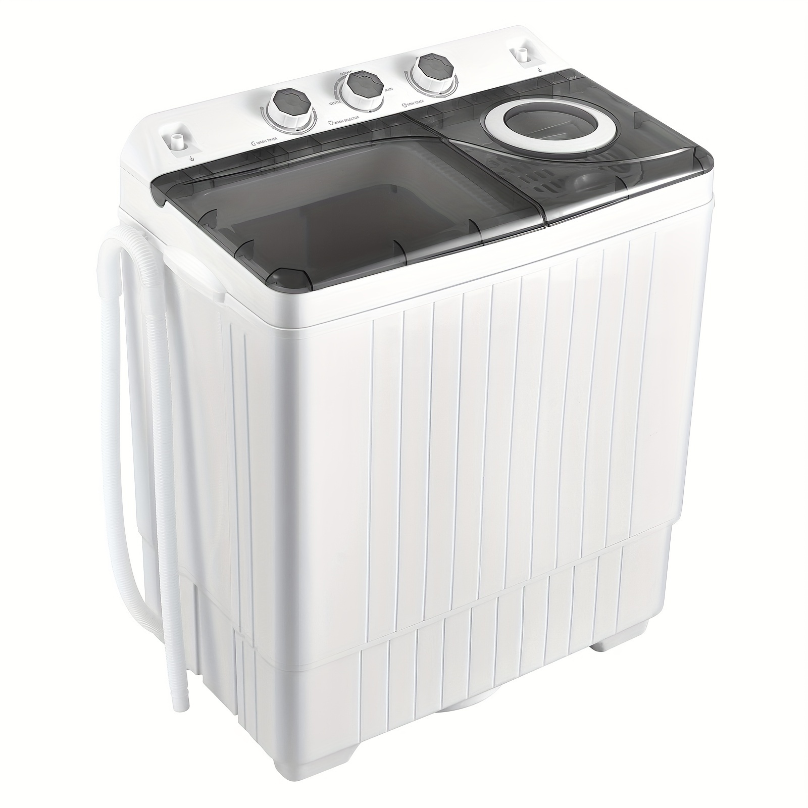 

Lifezeal 26lbs Portable Semi-automatic Washing Machine W/ Drain Pump