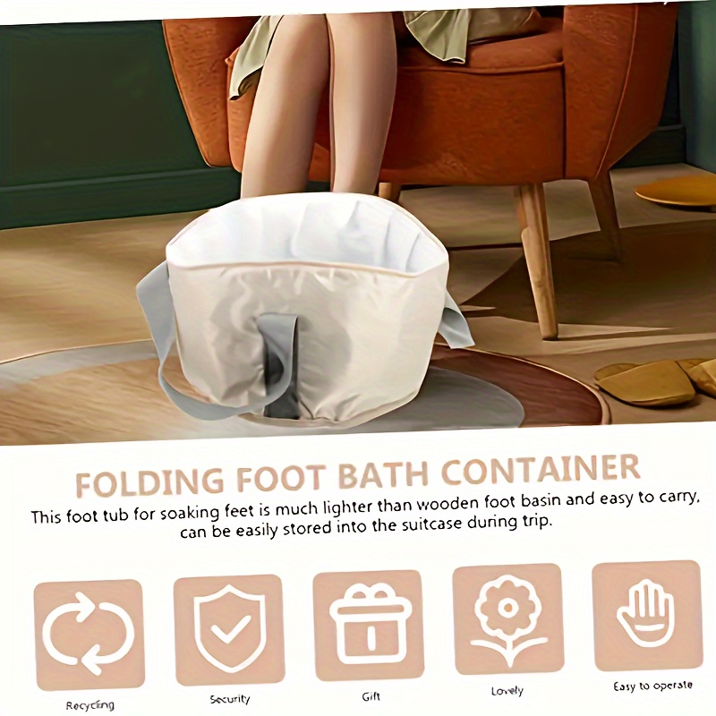 portable   soak tub     basin for home use no batteries required details 0