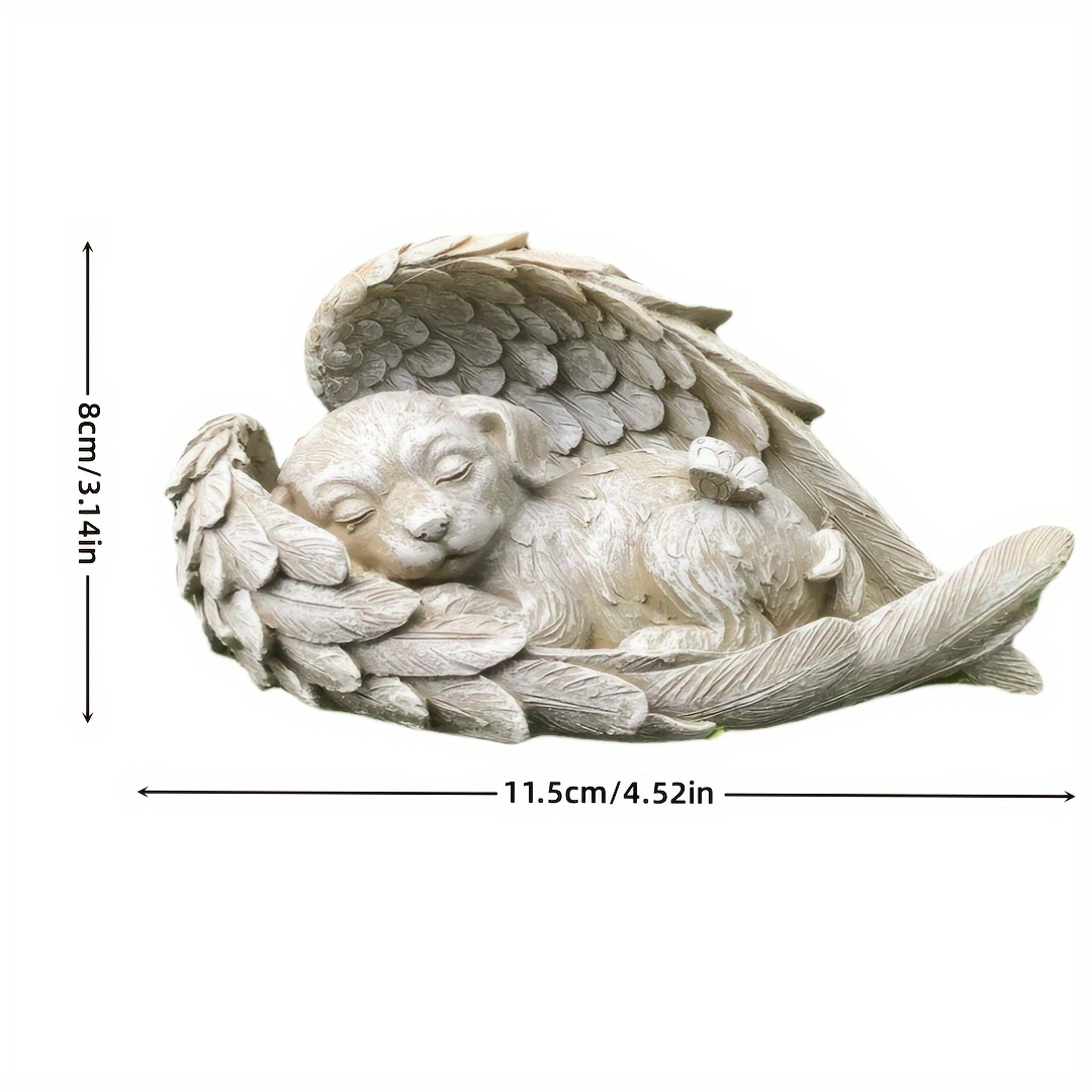 Image of Creative Cartoon Pet Statue, A Resin Memorial Tombstone For Pets, Featuring Dogs And Cats, Designed As A Decorative Piece For Pet Remembrance