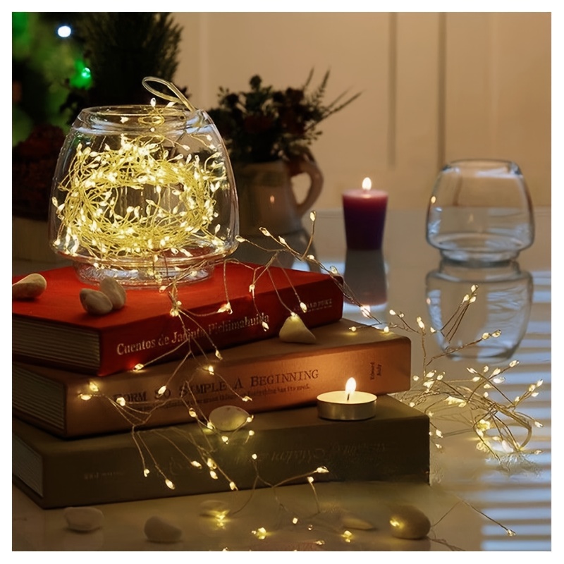 TEMU Starry Sky String Lights, Lights, Party Decoration Lights, Fairy String Lights, 100 Leds. Suitable For Holiday Atmosphere Decoration, Parties,
