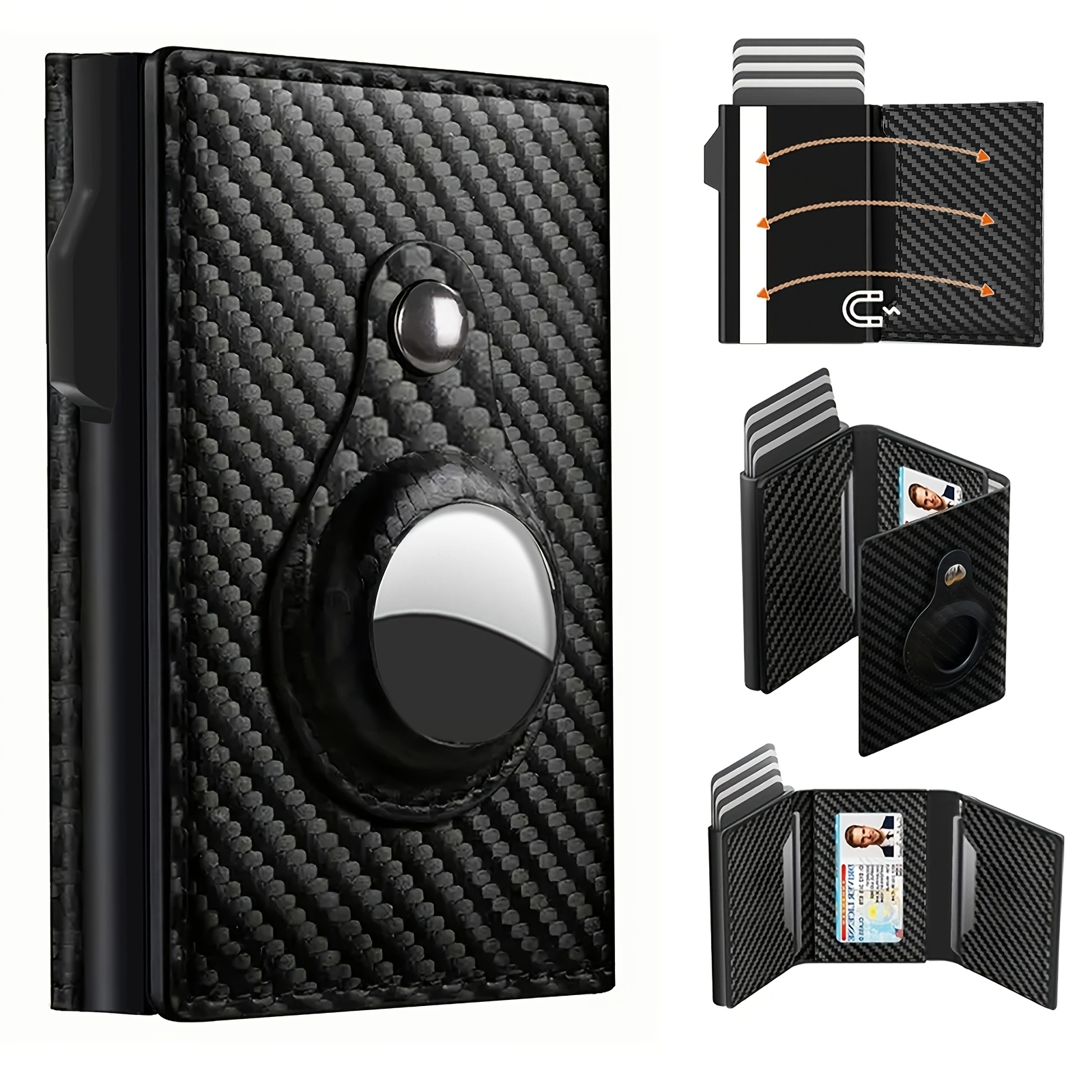 

New X55 Card Holder - -fold Magnetic Wallet