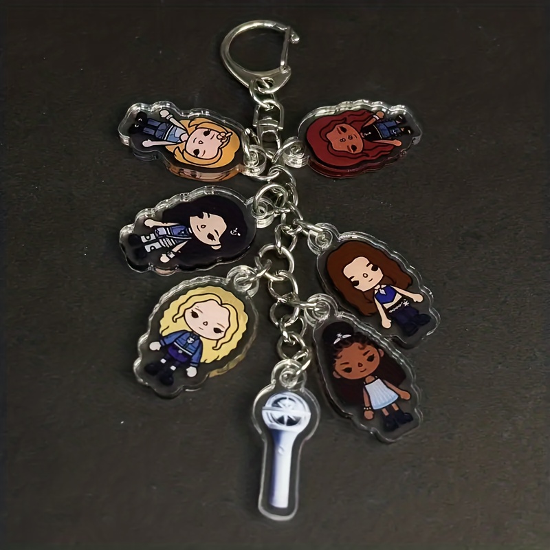 E-shop 2D Flach, 1 Stück KATAEYE Group Chibi Schlüsselanhänger - Niedliches Sammlerstück Accessoire für Rucksäcke, Handy-Anhänger, Weihnachtsgeschenk