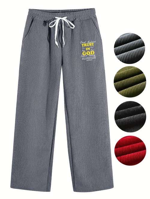 Pantalon Cargo Homme Velours Côtelé - Style Haute Rue Décontracté Poches Multiples - Automne Hiver Tendance Urbain