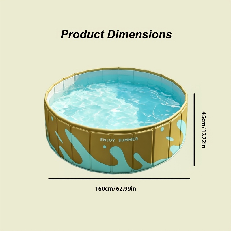 No-Installation Foldable Round Swimming Pool for Outdoor Use