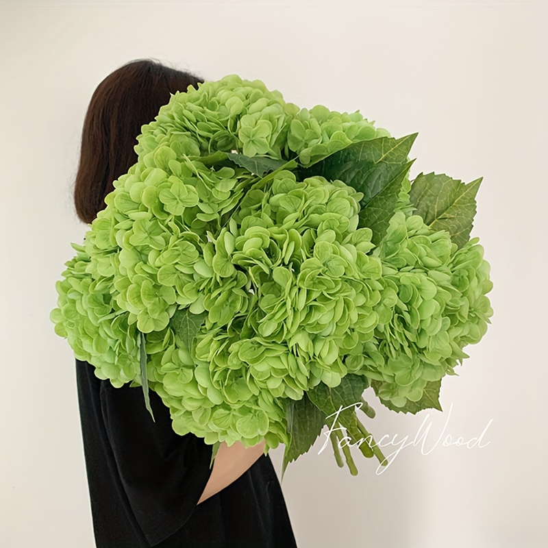 

Luxurious Large Artificial Hydrangea - Real Touch Flower For Weddings, Christmas, Office & Home Decor
