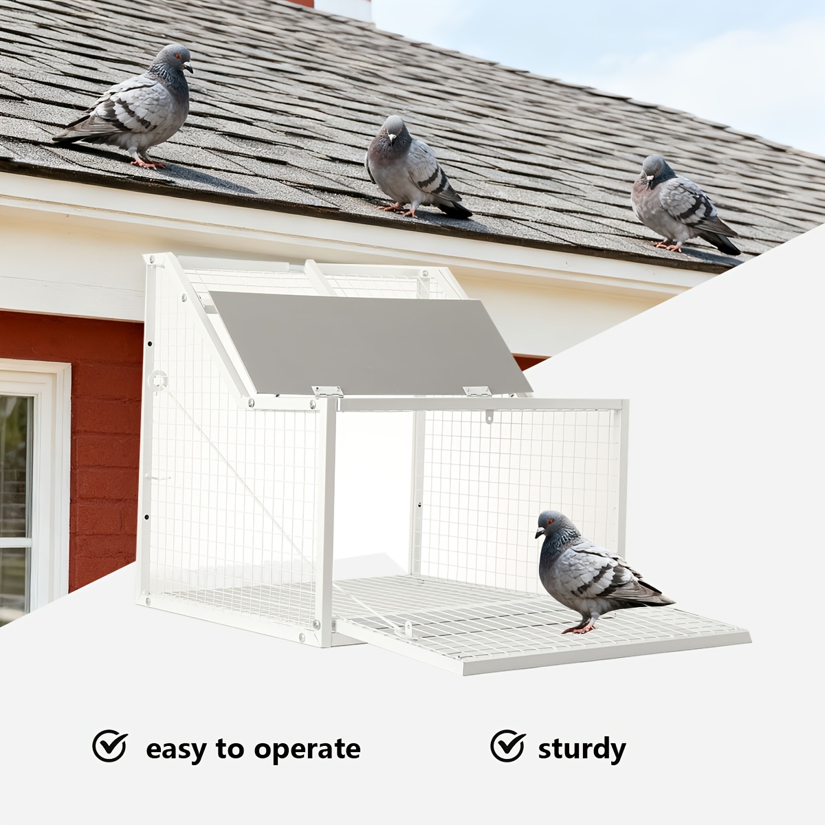 Image of Pigeon Bird Cage Silvery (with Pedal) Iron Pigeon Cages Supplies 50cm/60cm/70cm For Pigeons And Pet Birds Farms Rust Resistant Coop Cage