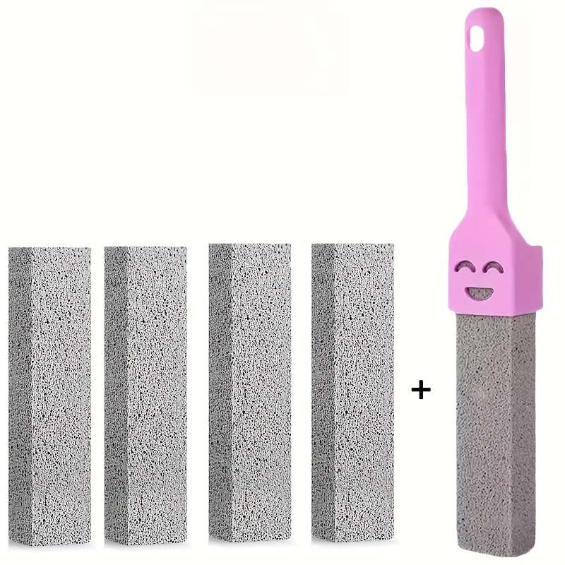 E-shop 5er-Pack Bimsstein-Toilettenbürsten mit ergonomischem Griff - Hochleistungs-Kalk, Rost- & Fleckenentferner, kratzfreie Reinigungswerkzeuge für