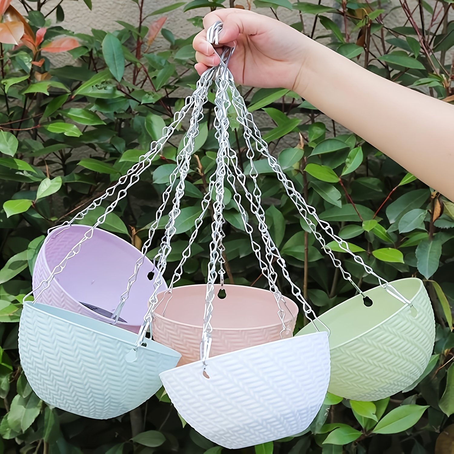 

7- -watering Hanging Set - Plastic For / Gardening, Succulents, Plants Drainage & , , No Needed, -free