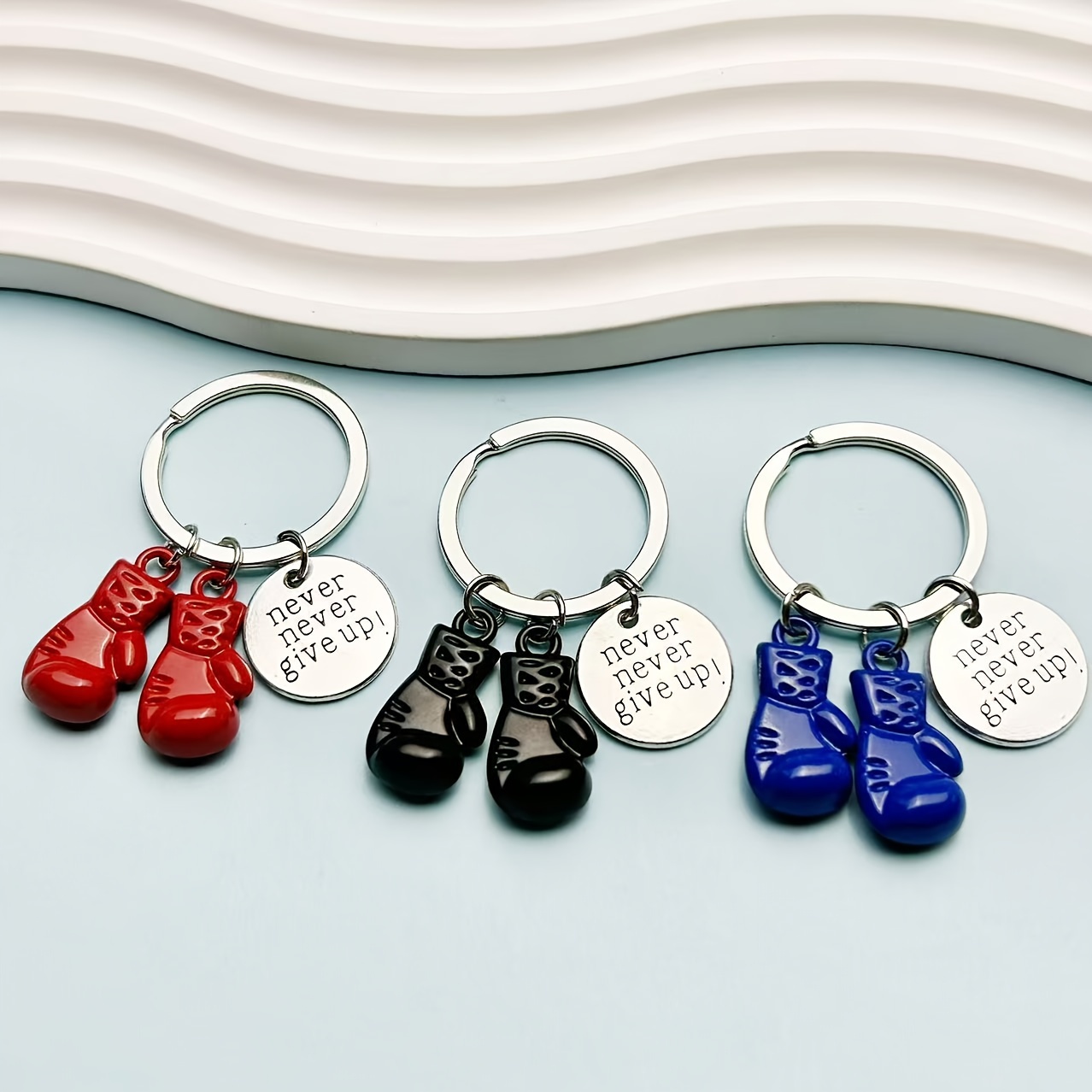 

1pc Keychain, " " Motivational Keyring, Zinc Alloy, , Non-woven, Red - For