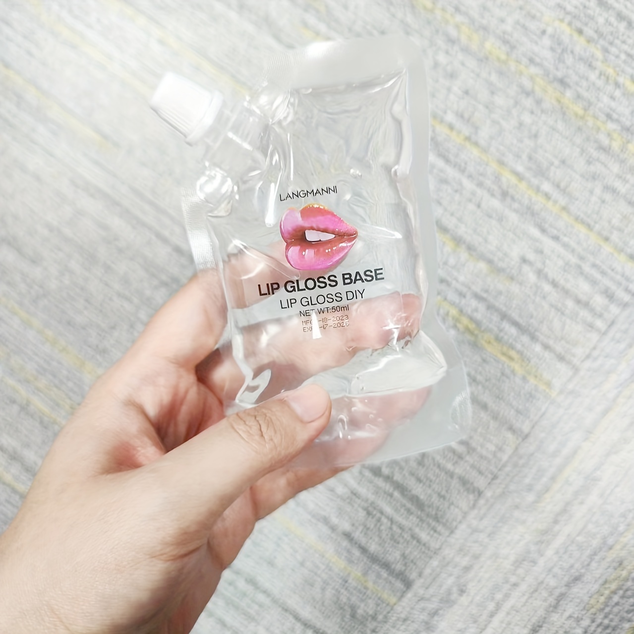 Lippenöl Roll-on Set – 6 Stück, Farblos, Feuchtigkeitsspendend, Mit Glitzer, Für Trockene Lippen