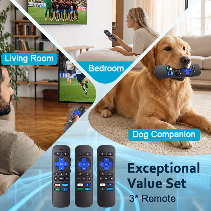 3 pack replacement remote for tv remote and for box compatible all for onn for hisense for tcl for for philips for element tv remotes Product details 3