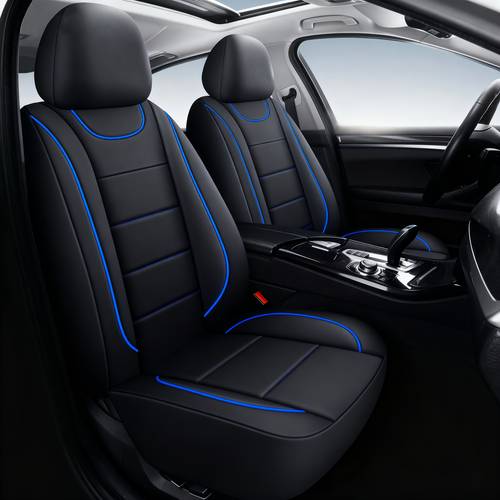 2 seater faux leather universal car seat covers fits all car seats quilted details minimalist elegant comfortable wear resistant durable protects original seats