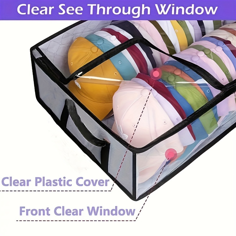 Clear plastic hat covers on sale