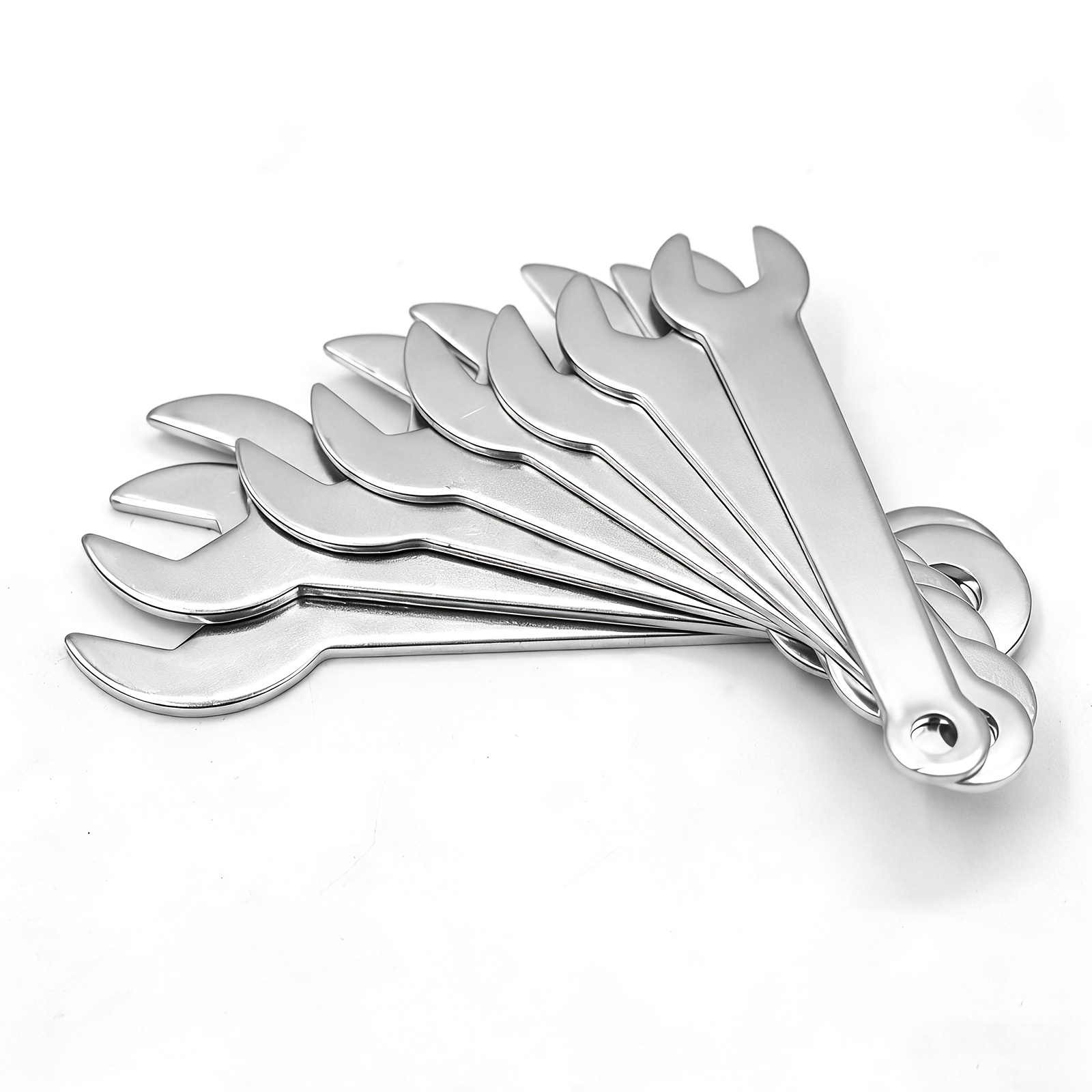 8pcs 尾端开孔小扳手套装，包含5mm, 6mm, 7mm, 8mm, 10mm, 11mm, 12mm, 13mm 8种规格，时候精细化操作 商品详情 1
