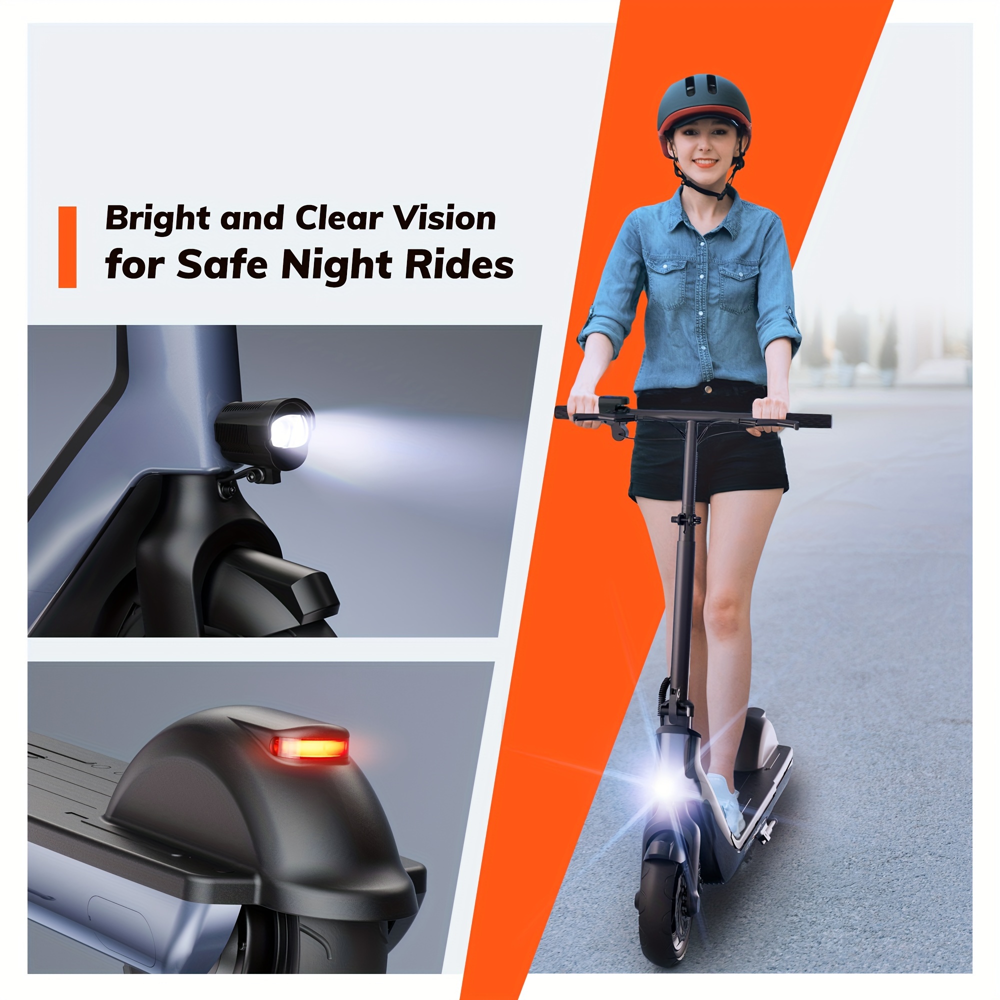Electric Scooter Adults 20miles 36v 48v Tires Temu