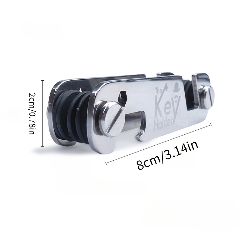 Outdoor Portable Key Holder Storage Holder Edc Multifunctional Stainless Steel Thickened Bottle Opener Key Chain