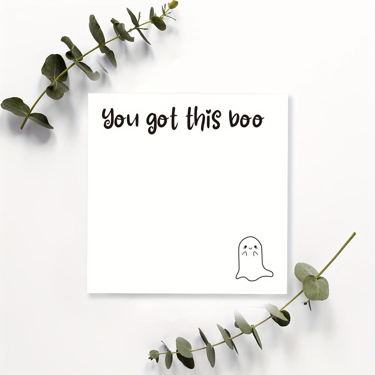 

Inspirational ' Boo' - 3x3 , & School Supplies, Halloween , -adhesive